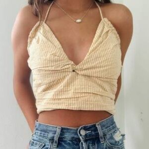 NWOT ZARA striped crop top